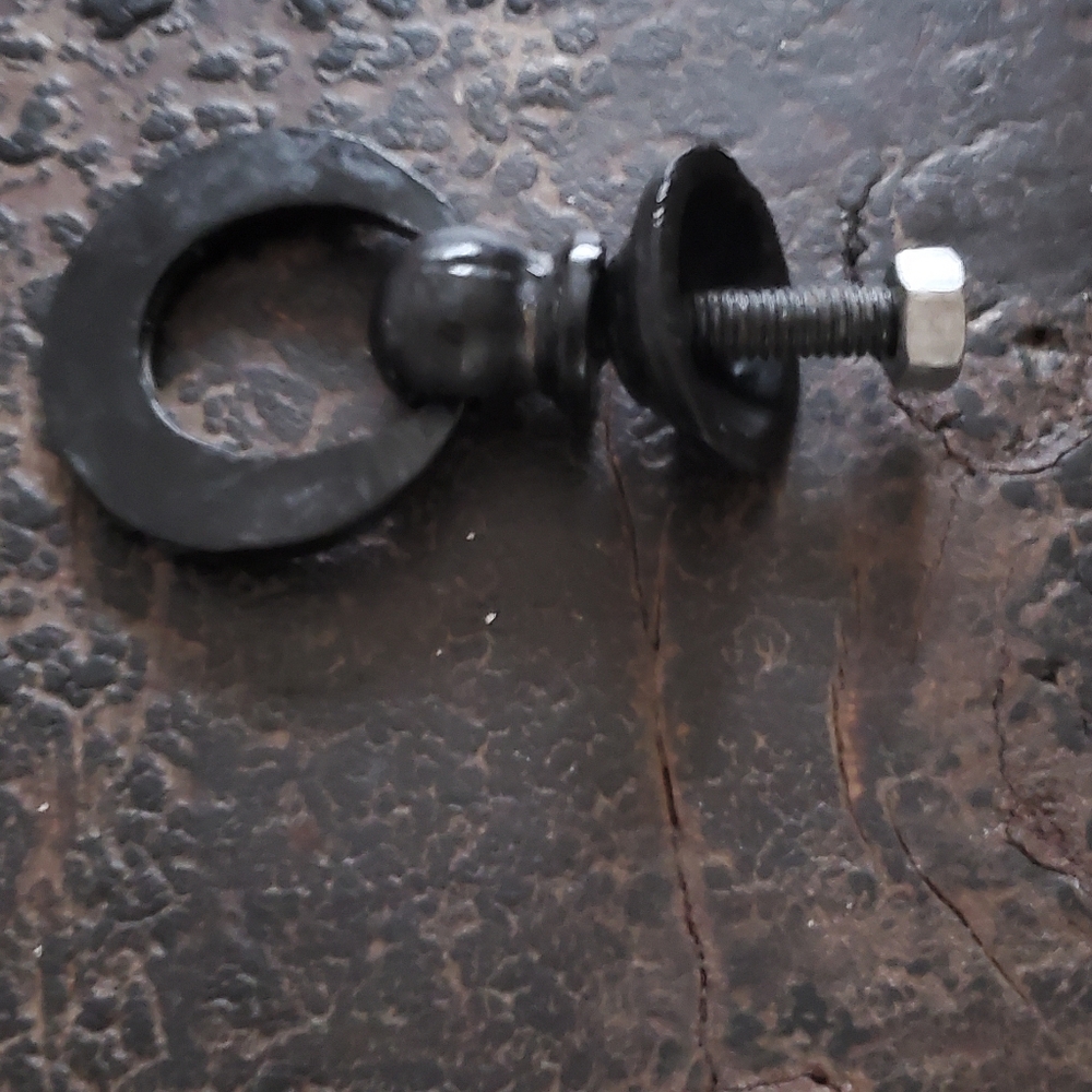 BULL RING IRON FURNITURE HARDWARE - Picture 5 of 7